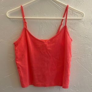 Aerie Pink/Coral Medium Cropped Camisole/Tank Top